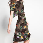 Satén Mate Tropical Kaki - Ribes y Casals