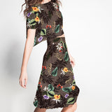 Satén Mate Tropical Kaki - Ribes y Casals