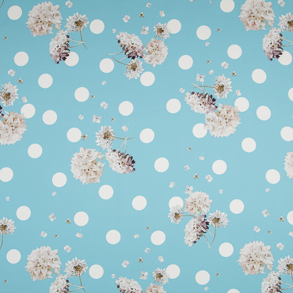 Satén Moda Biznaga Azul - Ribes y Casals