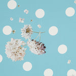 Satén Moda Biznaga Azul - Ribes y Casals