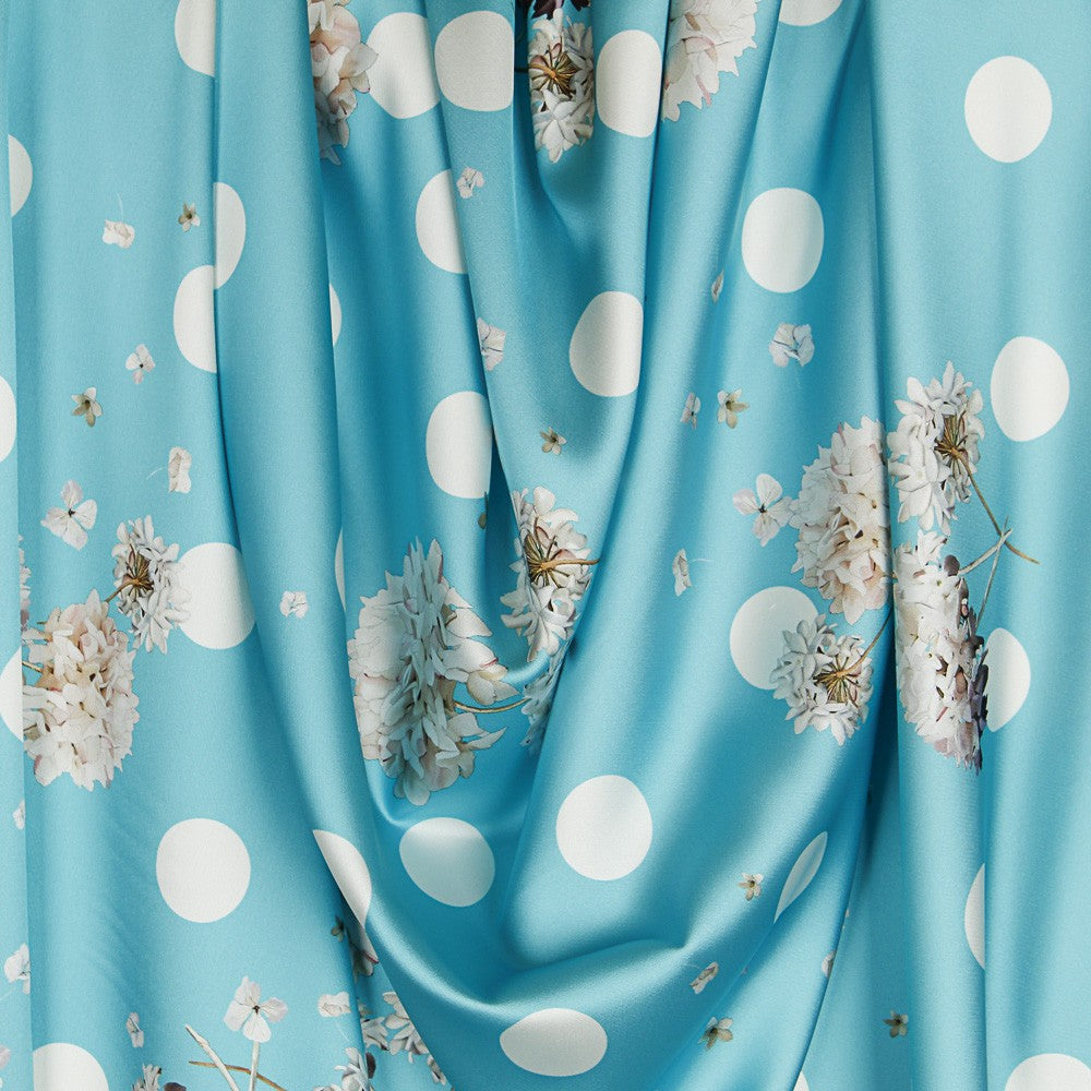 Satén Moda Biznaga Azul - Ribes y Casals