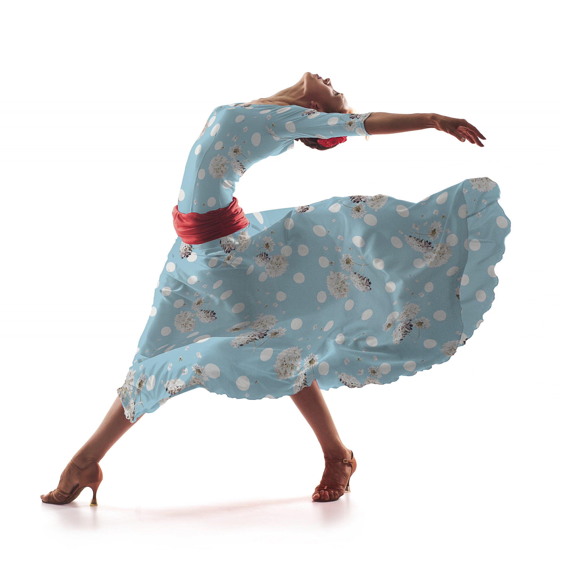 Satén Moda Biznaga Azul - Ribes y Casals