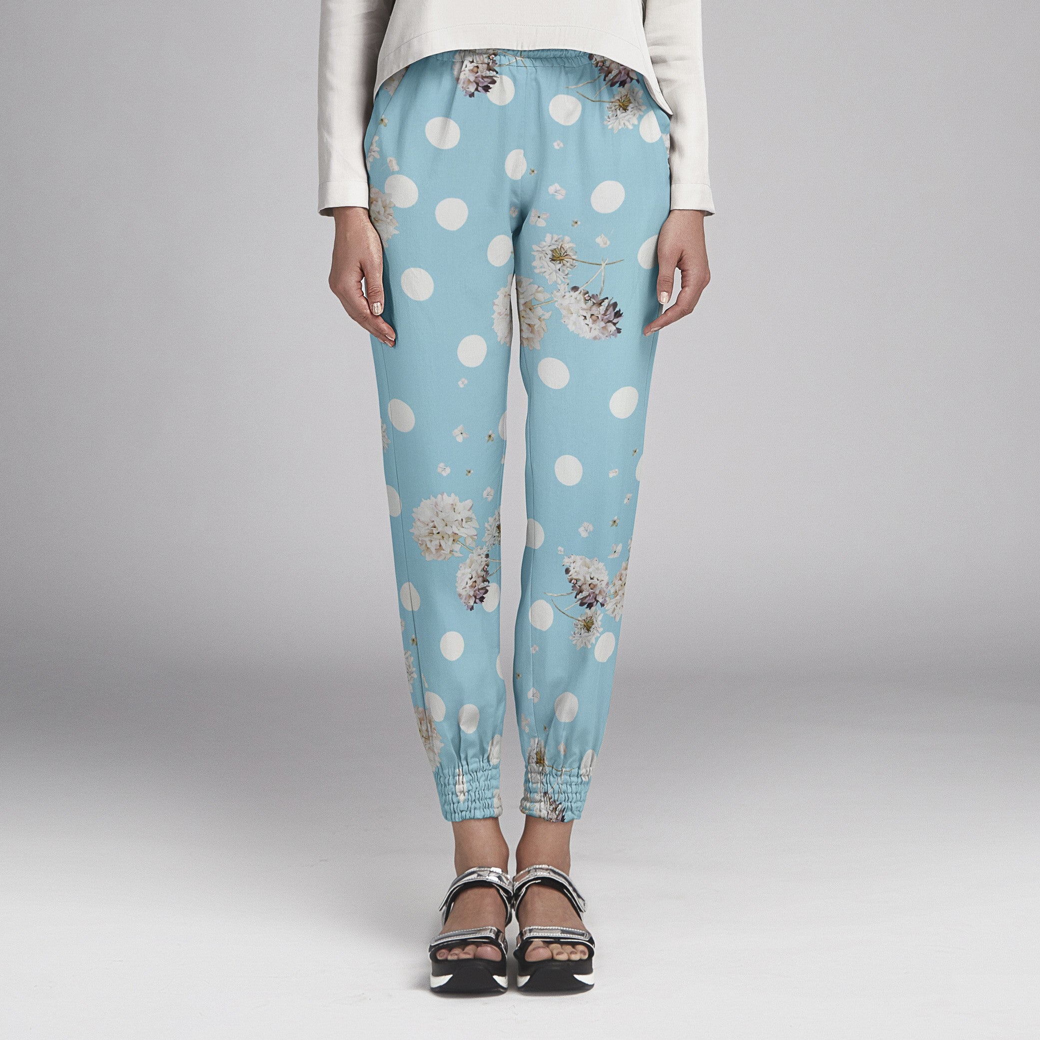 Satén Moda Biznaga Azul - Ribes y Casals