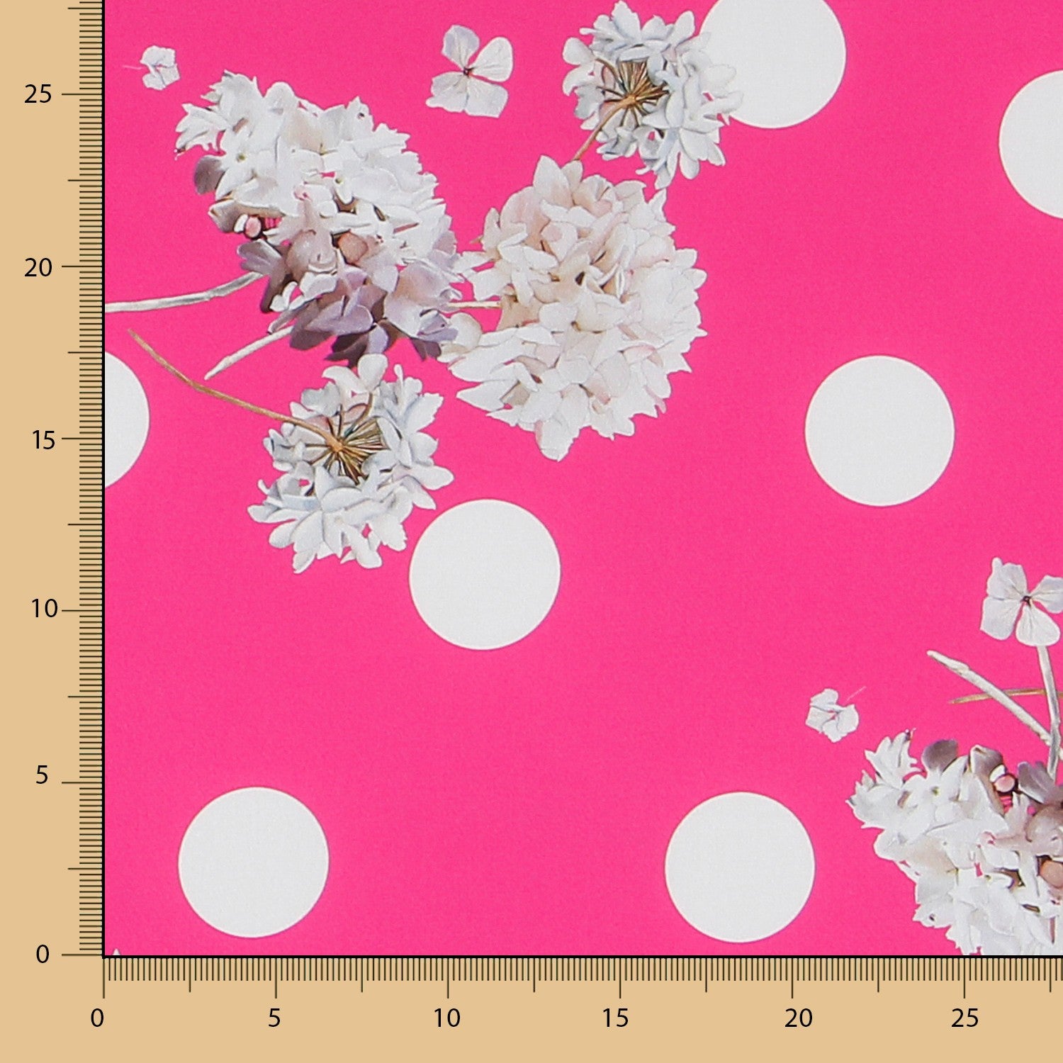 Satén Moda Biznaga Fucsia - Ribes y Casals