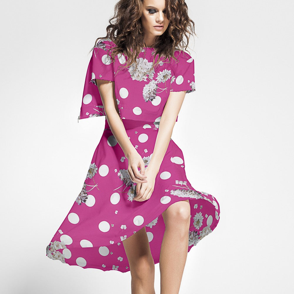 Satén Moda Biznaga Fucsia - Ribes y Casals