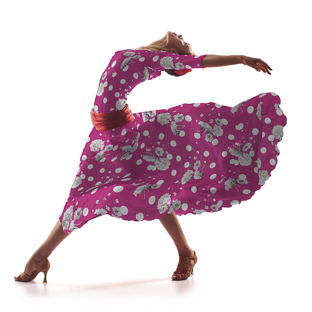 Satén Moda Biznaga Fucsia - Ribes y Casals