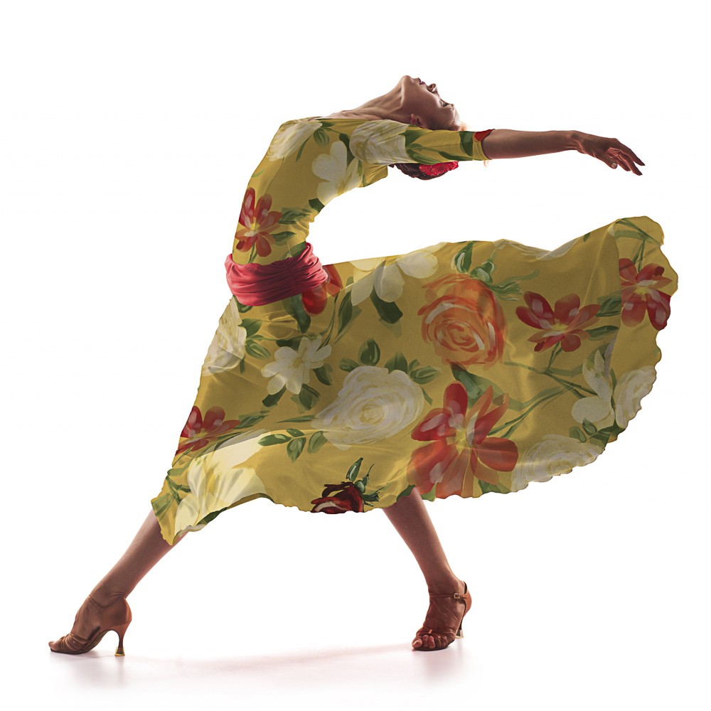 Satén Moda Floral Óleo Albero - Ribes y Casals