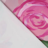 Satén Moda Floral Óleo Rosa - Ribes y Casals