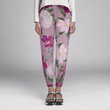 Satén Moda Floral Óleo Rosa - Ribes y Casals