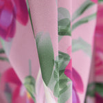 Satén Moda Floral Óleo Rosa - Ribes y Casals