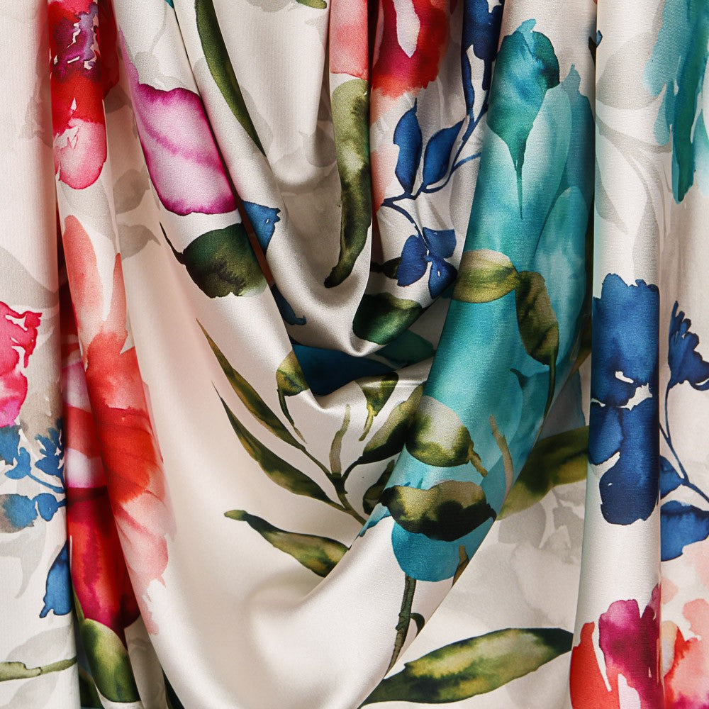 Satén Moda Ramilletes Cruda - Ribes y Casals