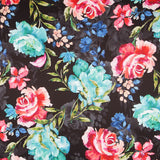 Satén Moda Ramilletes Negra - Ribes y Casals