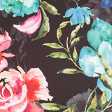 Satén Moda Ramilletes Negra - Ribes y Casals