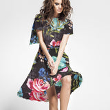 Satén Moda Ramilletes Negra - Ribes y Casals