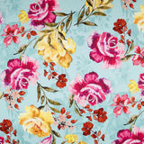 Satén Moda Ramilletes Verde - Ribes y Casals