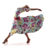 Satén Moda Ramilletes Verde - Ribes y Casals