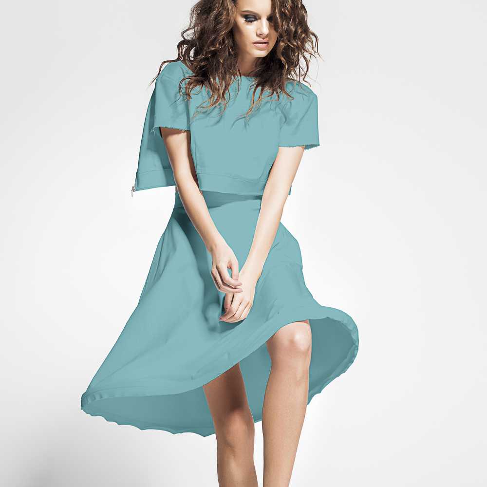 Satén Moda Verde Agua - Ribes y Casals