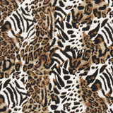 Satén Poliéster Leopardo Camel - Ribes y Casals