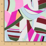 Satén Seda Italiana Abstracta Violeta - Ribes y Casals