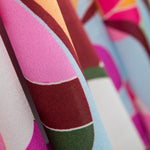 Satén Seda Italiana Abstracta Violeta - Ribes y Casals