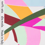 Satén Seda Italiana Abstracta Violeta - Ribes y Casals