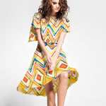 Satén Seda Italiana Étnico Amarillo - Ribes y Casals