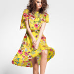 Satén Seda Italiana Tropical Amarillo - Ribes y Casals