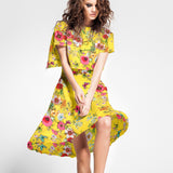 Satén Seda Italiana Tropical Amarillo - Ribes y Casals