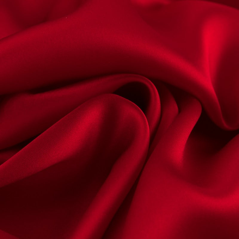 Satén Seda Natural Rojo - Ribes y Casals