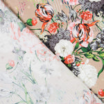 Satén Seda Plumeti Floral - Ribes y Casals