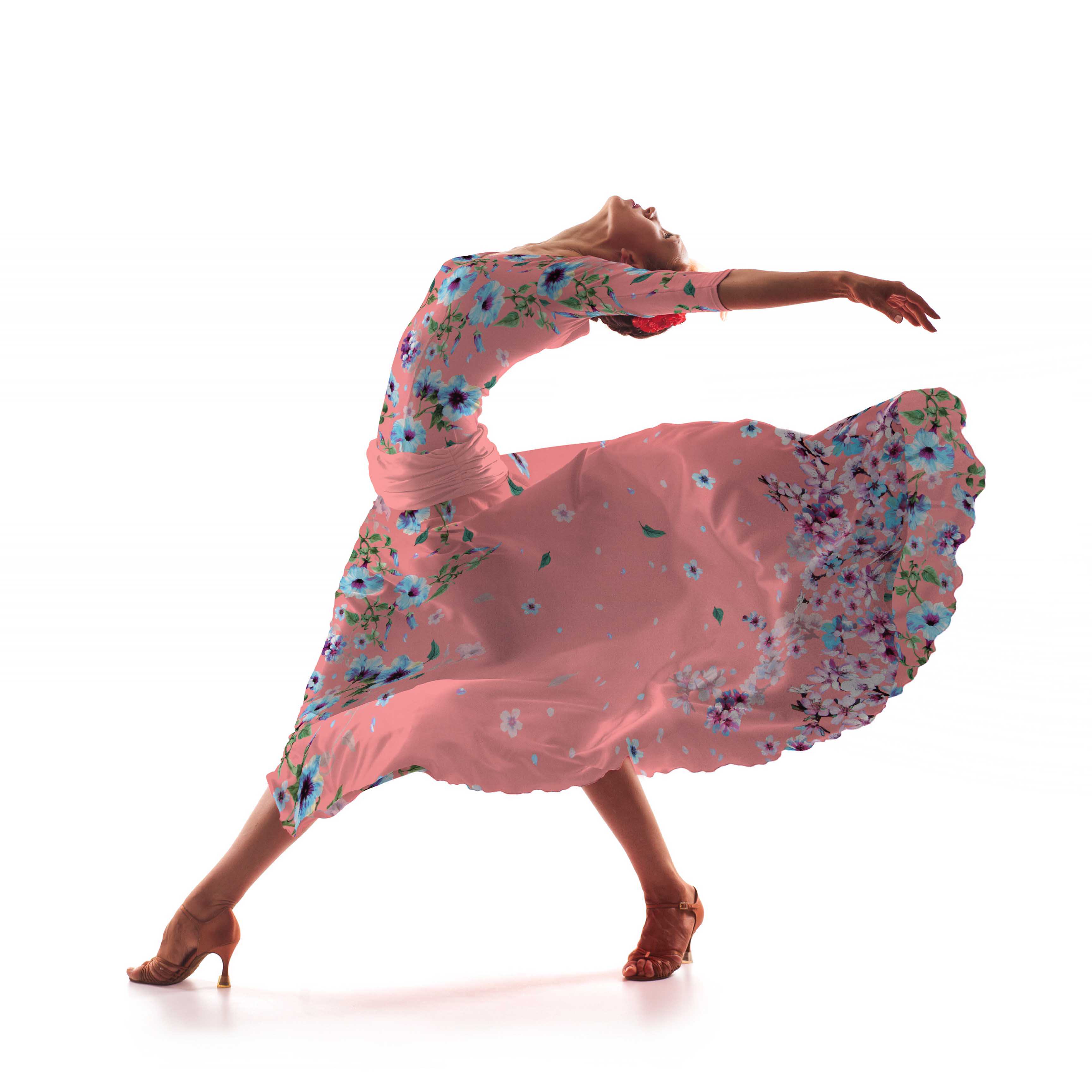 Satén Shanghái Coral - Ribes y Casals