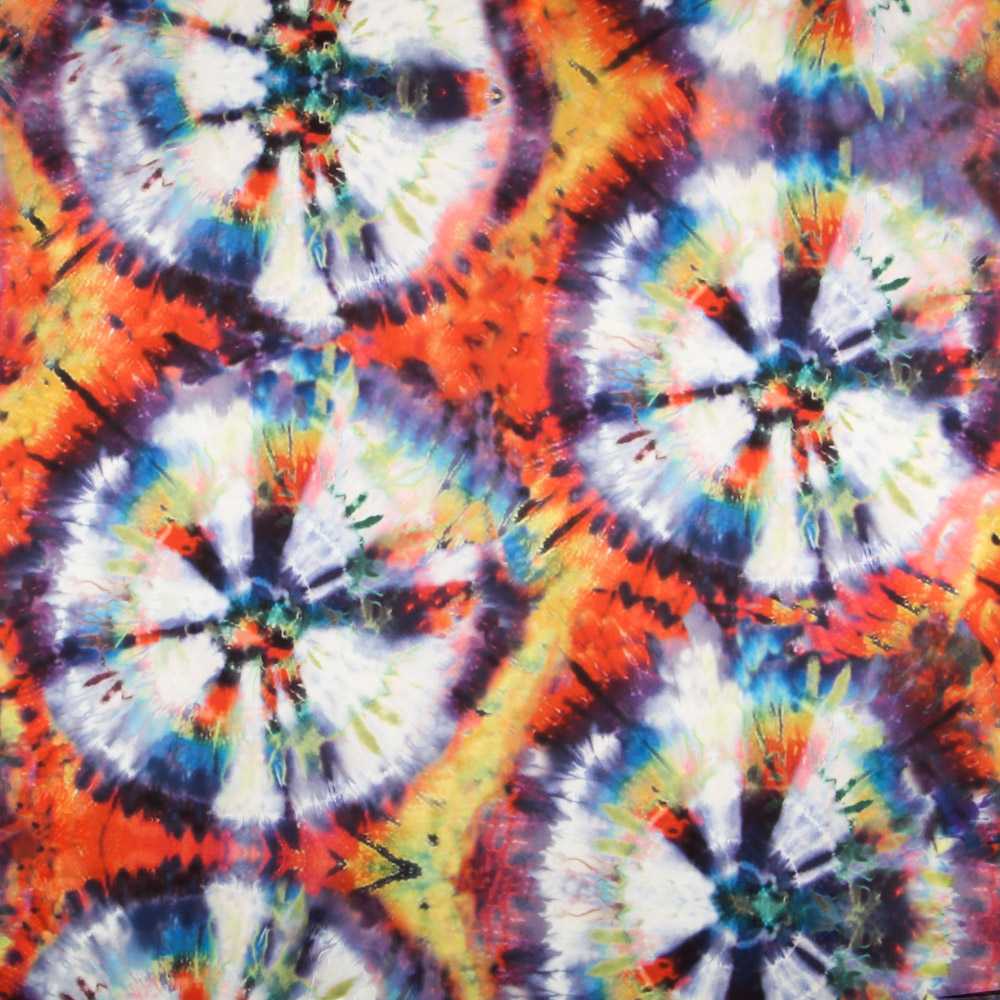 Satén Tie Dye Naranja - Ribes y Casals