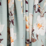 Satén Verde Agua Flor - Ribes y Casals