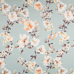 Satén Verde Agua Flor - Ribes y Casals