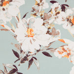 Satén Verde Agua Flor - Ribes y Casals