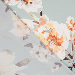 Satén Verde Agua Flor - Ribes y Casals