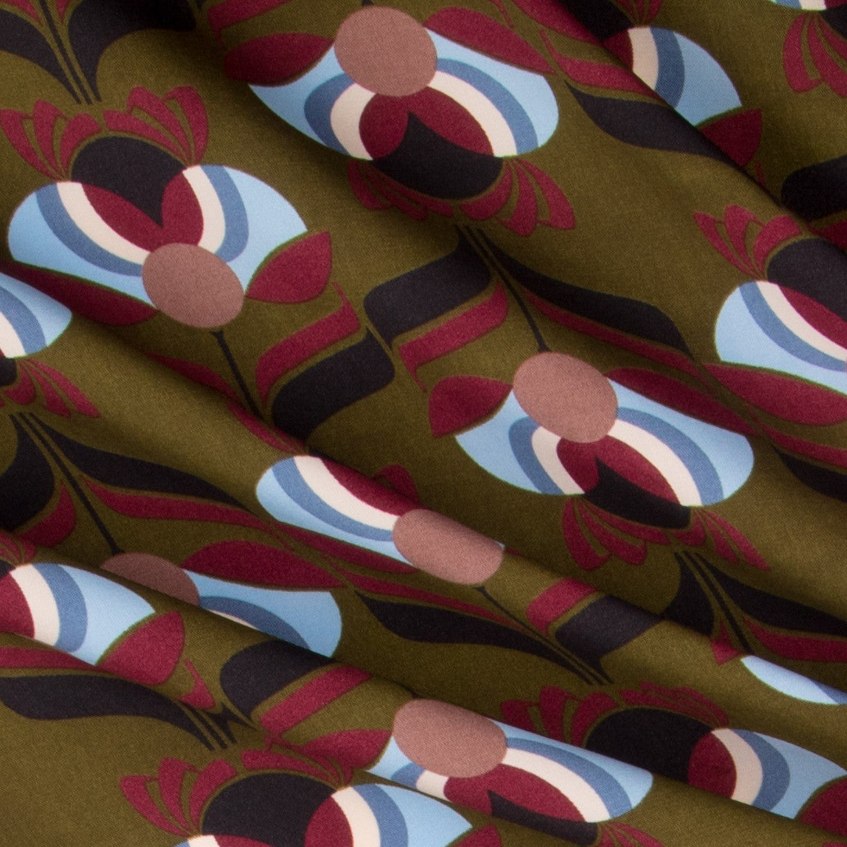 Satén Vintage Kaki - Ribes y Casals