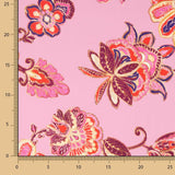 Retal Satén Bangladesh Cenefa Rosa 190x150 cm. - Ribes y Casals