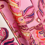 Retal Satén Bangladesh Cenefa Rosa 190x150 cm. - Ribes y Casals