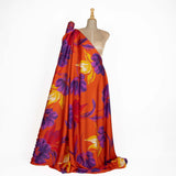 Satén Estampado Tuser Naranja - Ribes y Casals