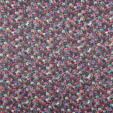 Satén Poliéster Estampado Multiflor Roja - Ribes y Casals