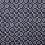 Satén Poliéster Estampado Geométrico Marino - Ribes y Casals