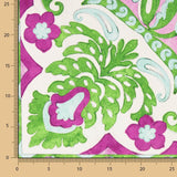 Retal Satén Geo Pai Pai Verde 120x145 cm. - Ribes y Casals