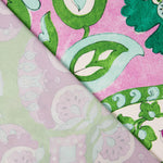 Retal Satén Geo Pai Pai Verde 120x145 cm. - Ribes y Casals