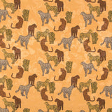 Satén Jacquard Leopardo Camel - Ribes y Casals