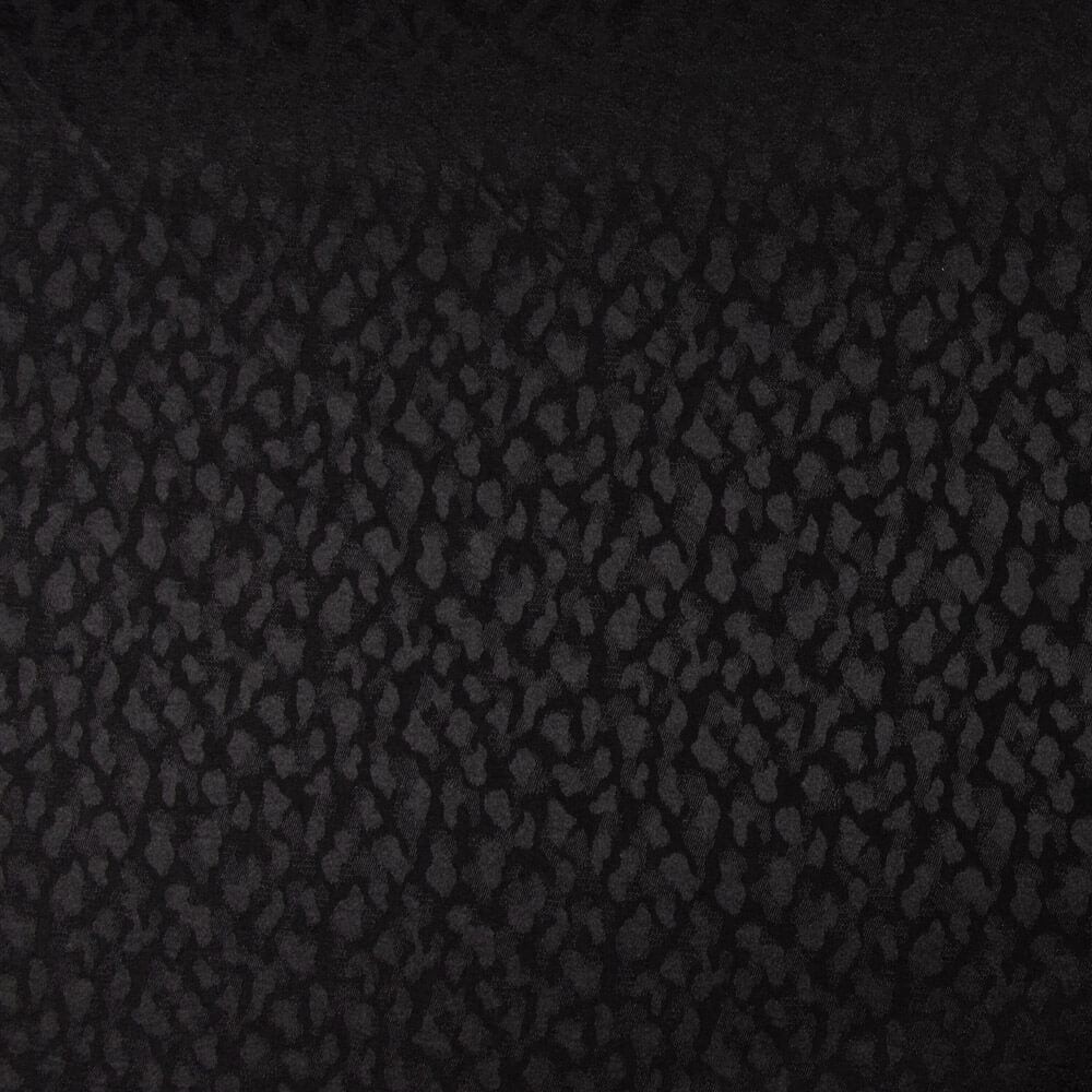 Satén Jacquard Viscosa Negro - Ribes y Casals