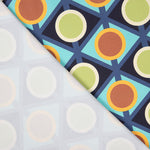 Satén Spandex Geo Canard - Ribes y Casals