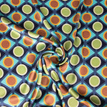 Satén Spandex Geo Canard - Ribes y Casals