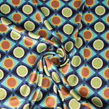 Satén Spandex Geo Canard - Ribes y Casals