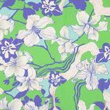 Satén Estampado Polinesia Verde - Ribes y Casals